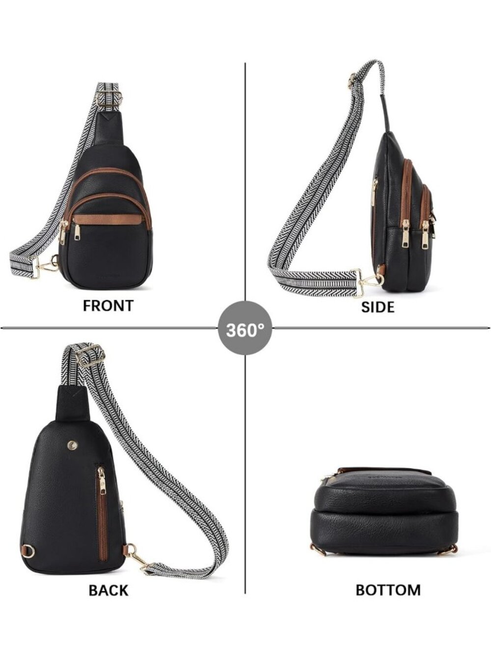 Stylish Leather Crossbody Sling Bag for Women | Anti-Theft, Lightweight - Picture 9 of 9